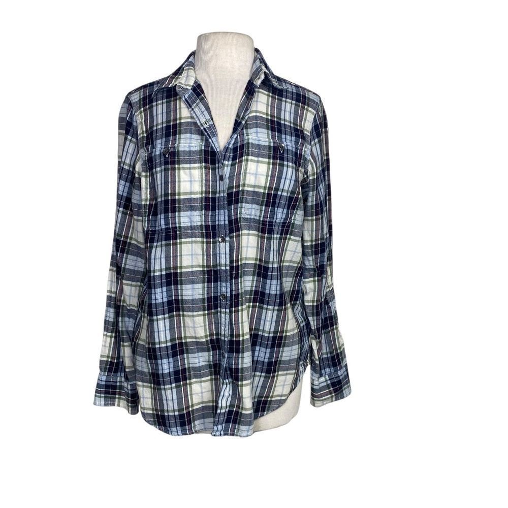 Chaps Ralph Lauren L Plaid Shirt lightweight long sleeve all seasons button up